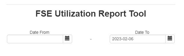 Download FSE Utilization Report Window